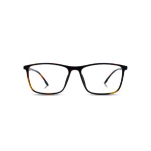 eyehold Rectangle Matt Black Classic Design frame for Men & Women(52)