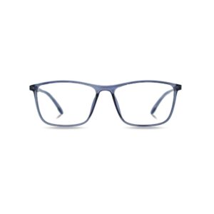 eyehold Rectangle glossy Grey Classic Design frame for Men & Women (52)