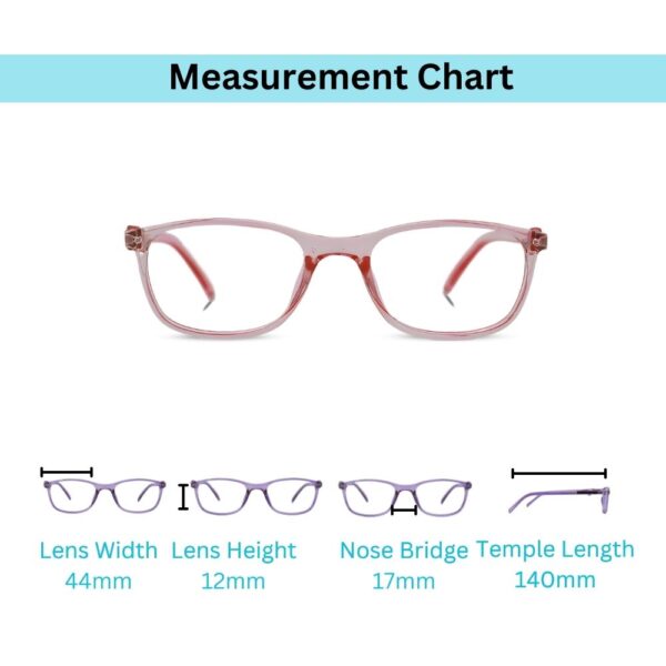 eyehold kids transparent full Rim Rectangular frame