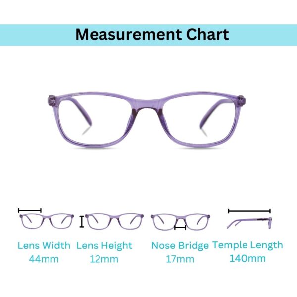 eyehold kids transparent full Rim Rectangular frame