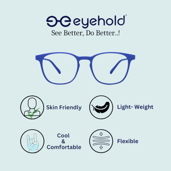 Eyehold Mattflex matt blue