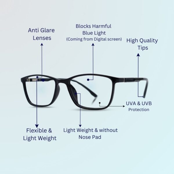 eyehold Rectangle Classic Design frame for Men & Women(48)