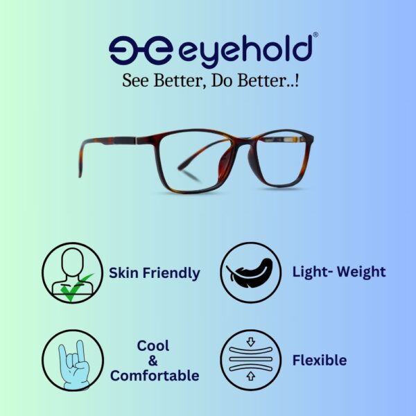 eyehold Rectangle Multicolor Classic Design frame for Men & Women(48)