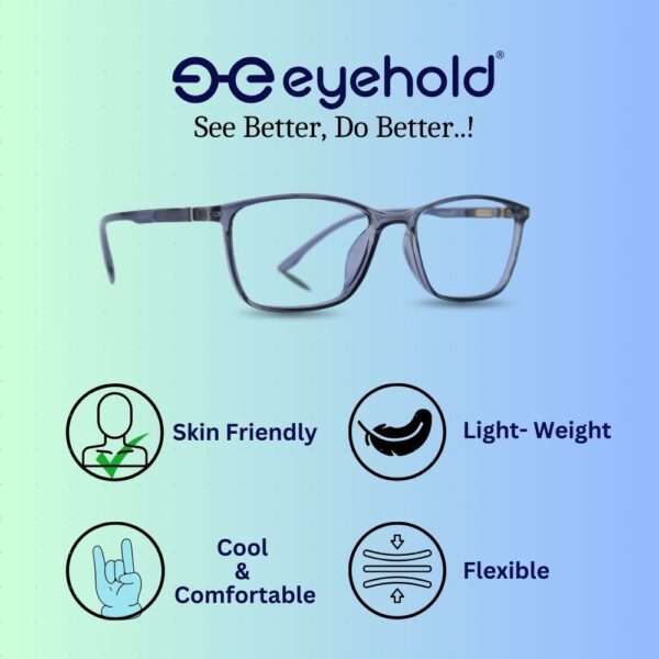 eyehold Rectangle Classic Design frame for Men & Women(48)