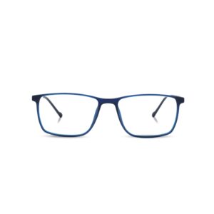 Mattflex Blue Rectangle Full Rim TR90 Unisex Eyeglass Frame