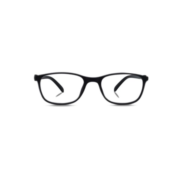 Matte Black Rectangle Full Rim TR90 Kids Eyeglass Frame
